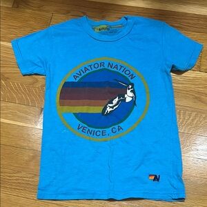 Aviator Nation Kids Blue Graphic T-Shirt